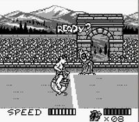 une photo d'Ã©cran de Asterix et Obelix (Game Boy) sur Nintendo Game Boy
